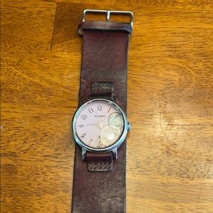 Pink water, Broken gears, leather band!